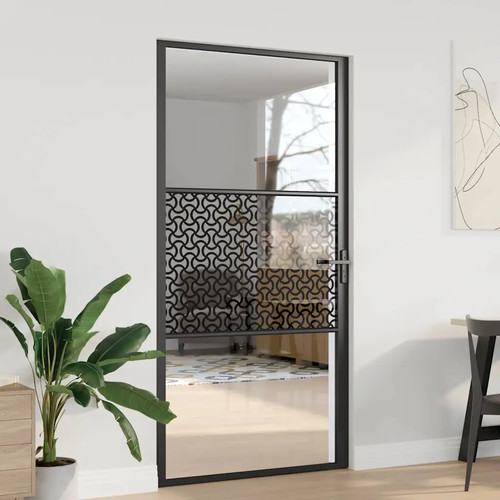 Glass door black 102 5x201 - door, 102.5x201.5cm