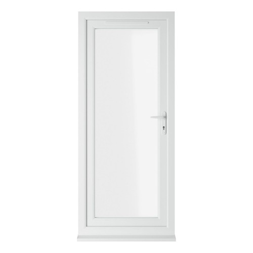 Pvc single door clear - door,