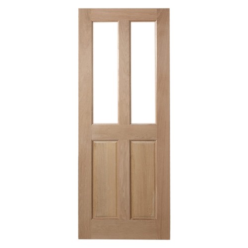 Oak panel custom glass - custom,