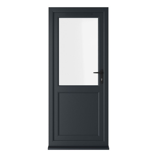 Bespoke pvc single door - single, clear