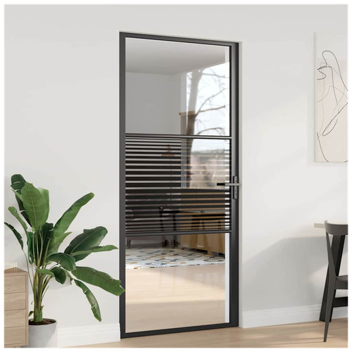 Glass door black - glass,